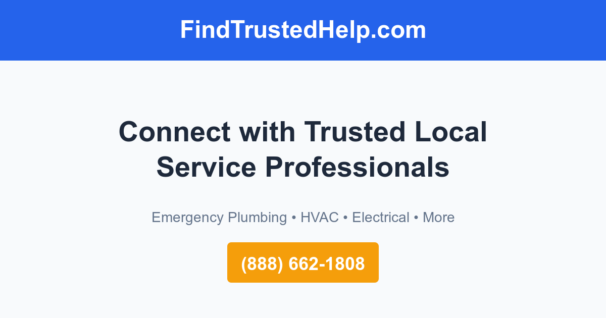FindTrustedHelp.com - Find Trusted Local Service Professionals